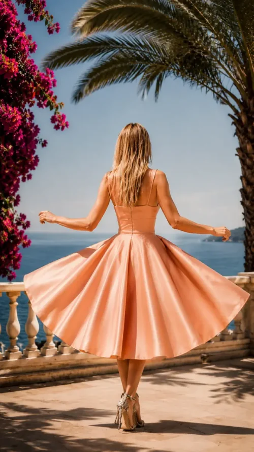 Swing Flared Midi Dress