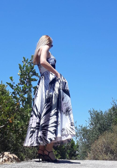Swing Printed Midi Dress