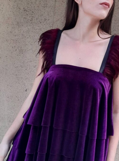 Cruel Top Feathers Velvet