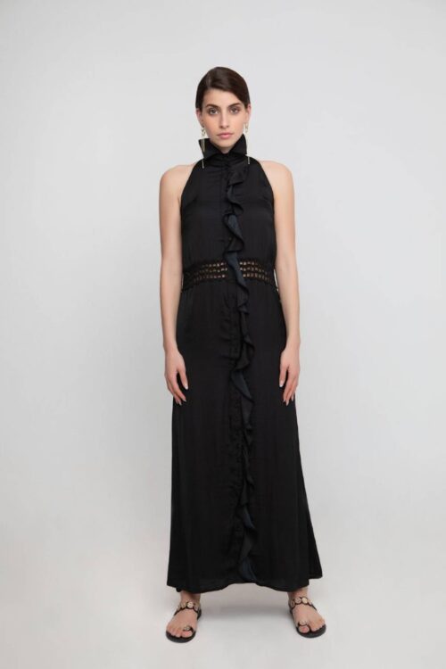See The Sea Halter Silk Dress