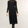 Ozai N Ku Dress Midi Black Transparent