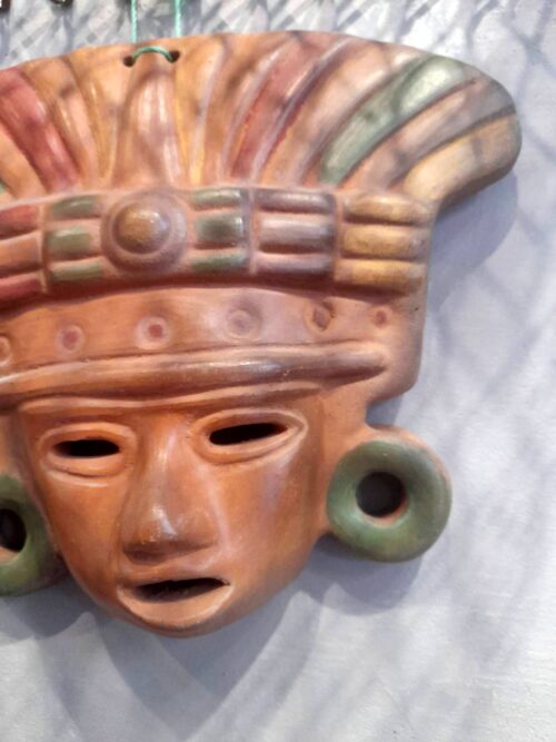 Ceramic Face Mask Mexican Folk Art
