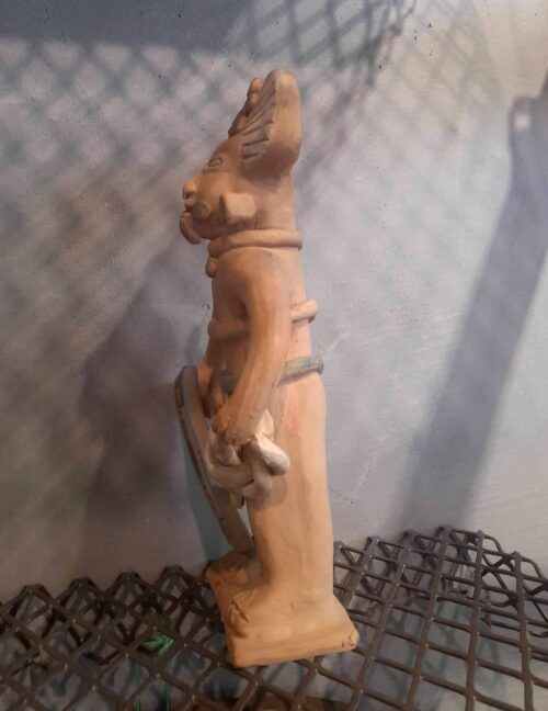 Authentic Vintage Aztec Warrior Statuette