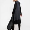 Ozai N Ku Dress Midi Hood Black-Grey