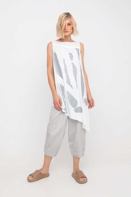 ozai_n-ku_top_blouse_asymmetric_white_grey_details_new_collection_spring