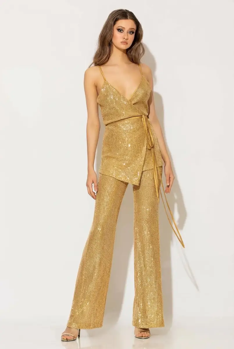 C-throu Sequin Pants