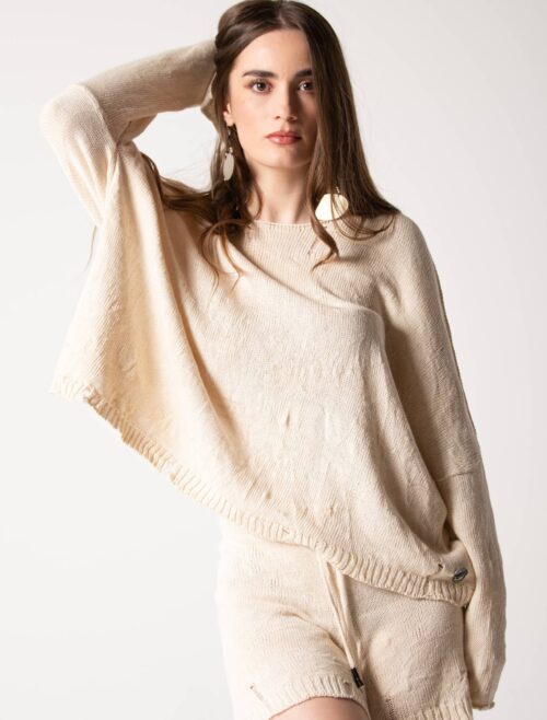 Antidote Knitwear Knitted Blouse Off White