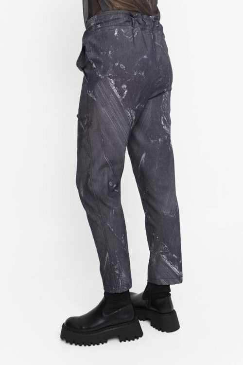 Ozai N Ku Printed Denim Trousers