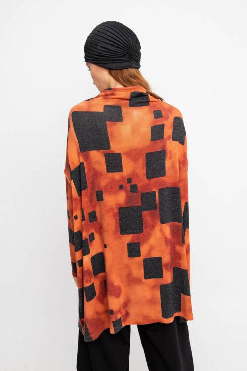 Ozai N Ku Blouse Printed Turtleneck