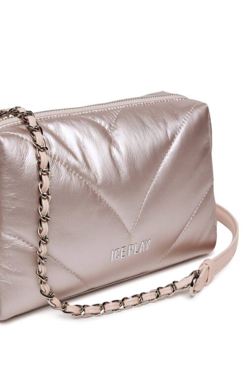 Ice Play Puffer Bag Nude Metallic