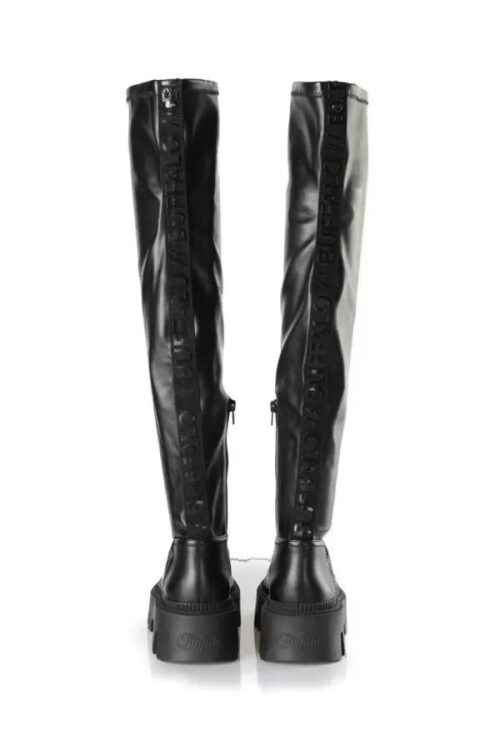 Buffalo Over The knee Black Boots