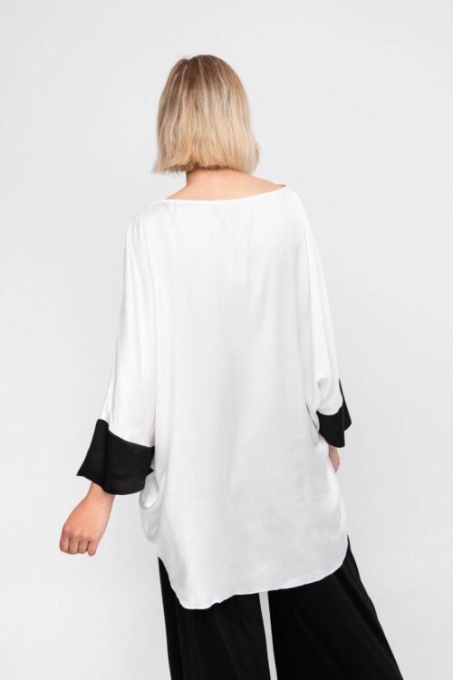 Ozai N Ku Oversized Satin Tunic