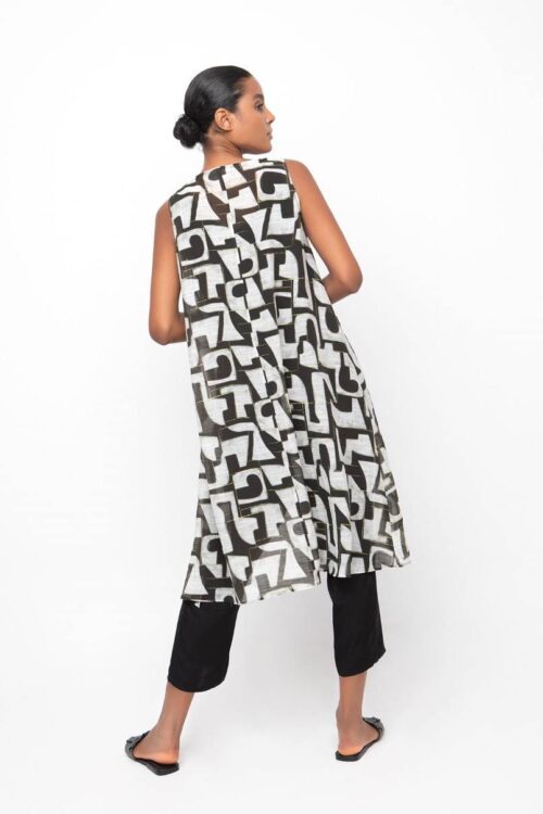 Ozai N Ku Sleeveless Asymmetric Tunic