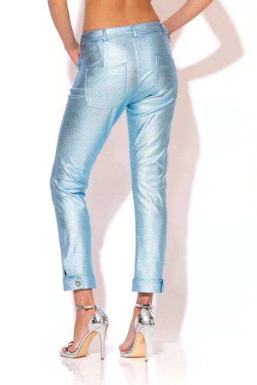C-throu Foil Denim Pants