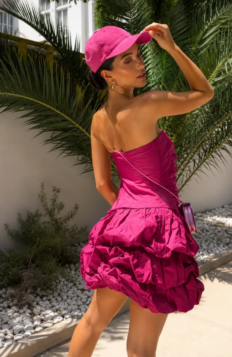 Swing Magenta Mini Dress