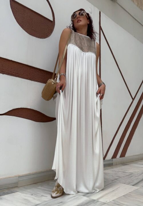 See The Sea Maxi Silk Dress