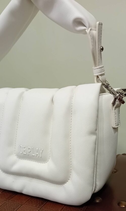 ICE PLAY White Puffer Quilted Bag