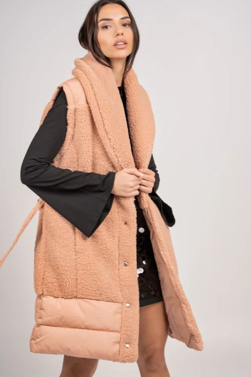 LIU JO Quilted Nylon Teddy Jacket