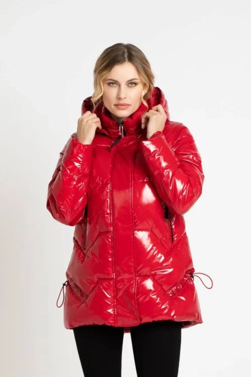 FEDERICA COSTA Waterproof Hooded Puffer Jacket with Fur and Collar