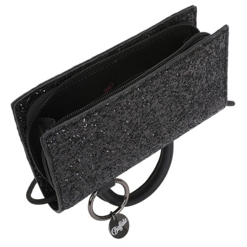 Buffalo On String Glimmer Black Purse
