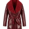 Urbancode London Reversible Coat in Cherry Crackle