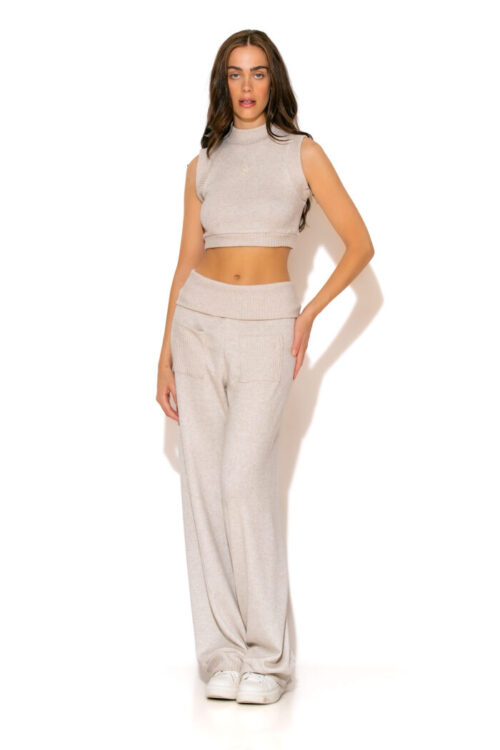 LSF Knitted rib Loose Pants