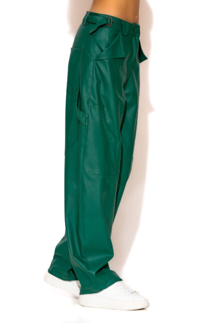 LSF Baggy Faux leather cargo pants