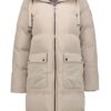 We Are Garcia Beige Long Puffer Jacket