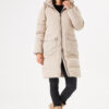 We Are Garcia Beige Long Puffer Jacket