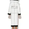 C-throu Long Mouton Coat With Belt