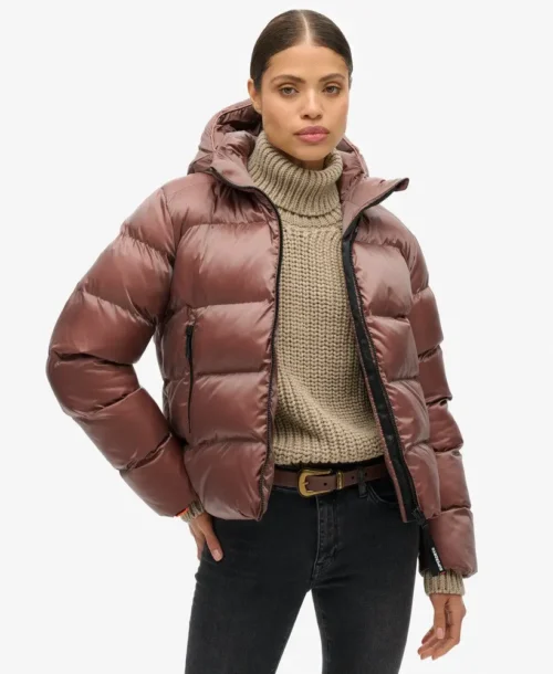 Superdry Hooded Luxe Sports Puffer Jacket