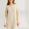 Antidote Knitwear Dress Mini Natural Cotton
