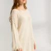 Antidote Knitwear Dress Mini Natural Cotton