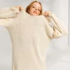 Antidote Knitwear Dress Mini Natural Cotton