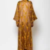 C-throu Maxi Jacquard Satin Kimono