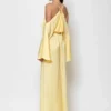 C-throu Satin Wide Leg Jumpsuit