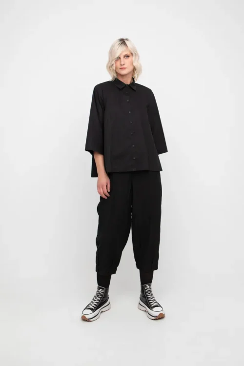 Ozai N Ku 7/8 Crinkled Pants