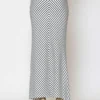 C-throu Long Striped Mermaid Skirt