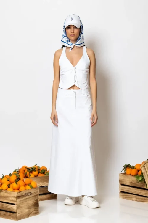 Less Sonder Feeling Maxi Denim Skirt