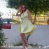 Cruel Airy Satin Dress