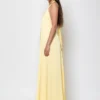 C-throu Halterneck Satin Dress