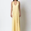 C-throu Halterneck Satin Dress