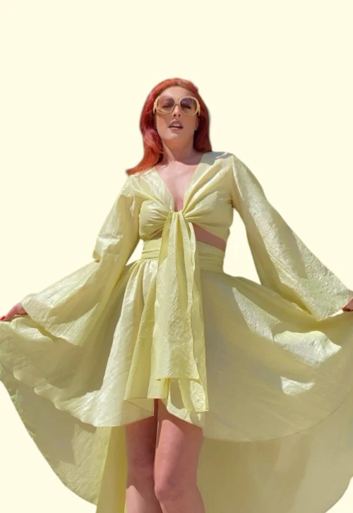 Cruel Asymetric Crinkled Skirt