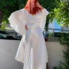 Cruel Asymmetric Satin Skirt