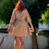 Cruel Crinkled Mini Dress