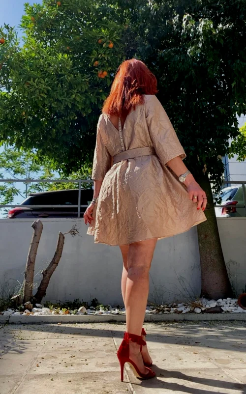 Cruel Crinkled Mini Dress