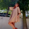 Cruel Crinkled Mini Dress