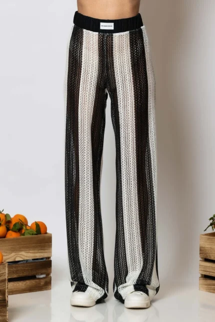 Less Sonder Feeling Crochet Knit Pants