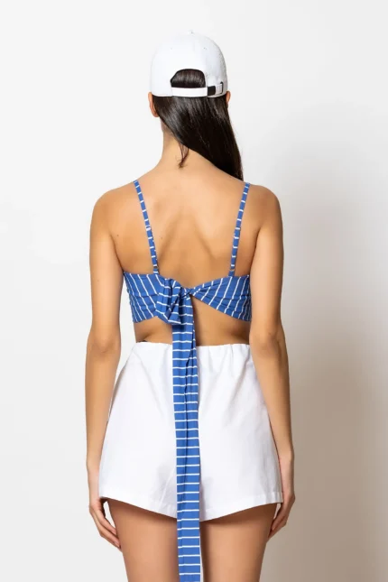Less Sonder Feeling Crop Bustier Top