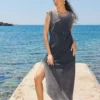 Naiba Back Slits Dress